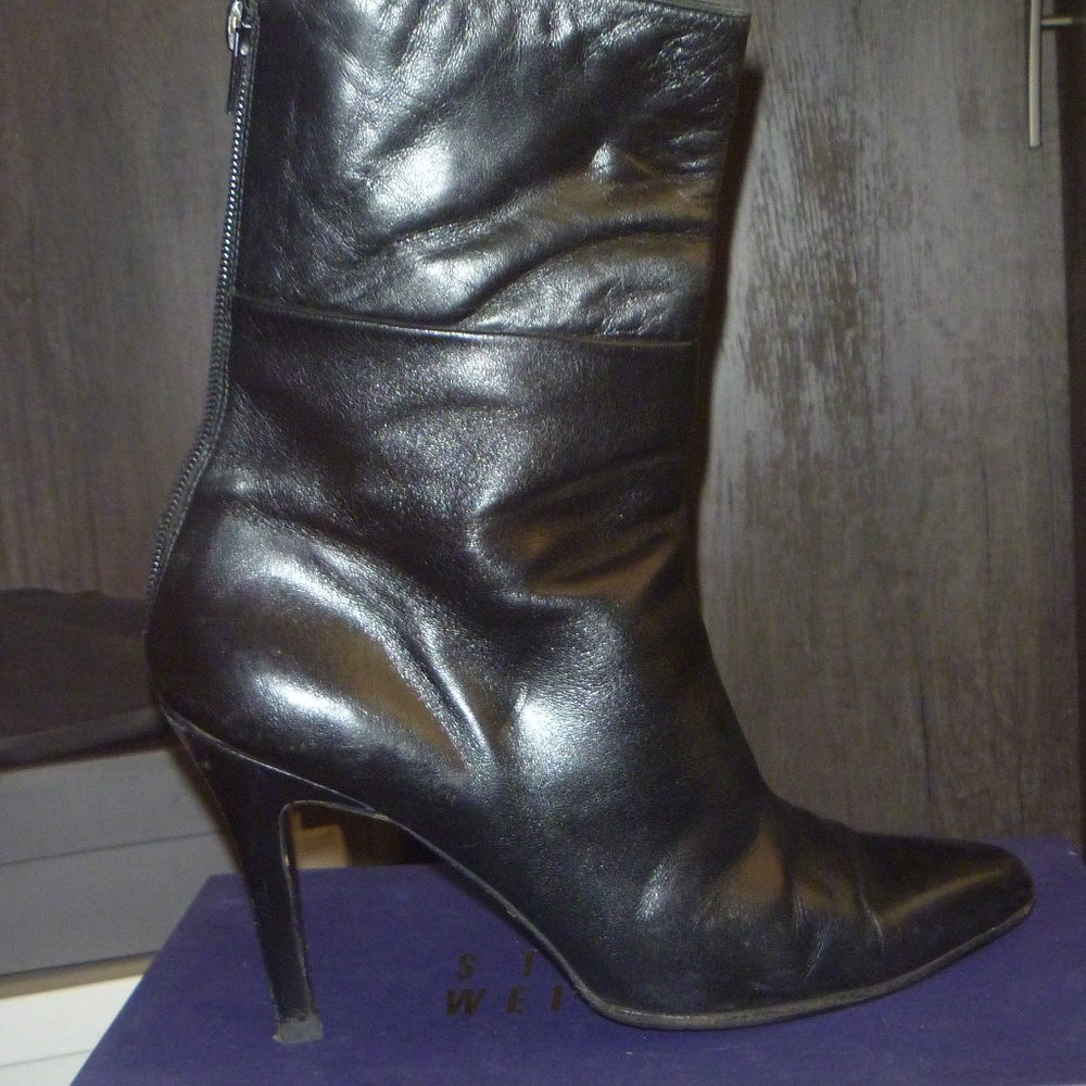 Stuart Weitzman Leather Ankle Boots